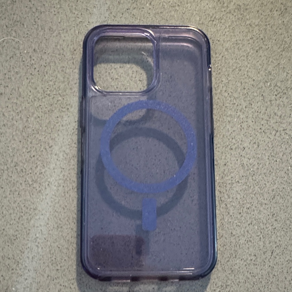 Clear blue Otterbox MagSafe iPhone 13 Pro case
